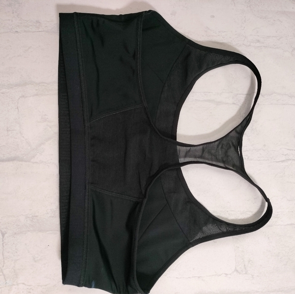 Under Armour Women's Black Sports Bra Lined Athletic Sz M/L Sheer Racerback - Picture 8 of 9